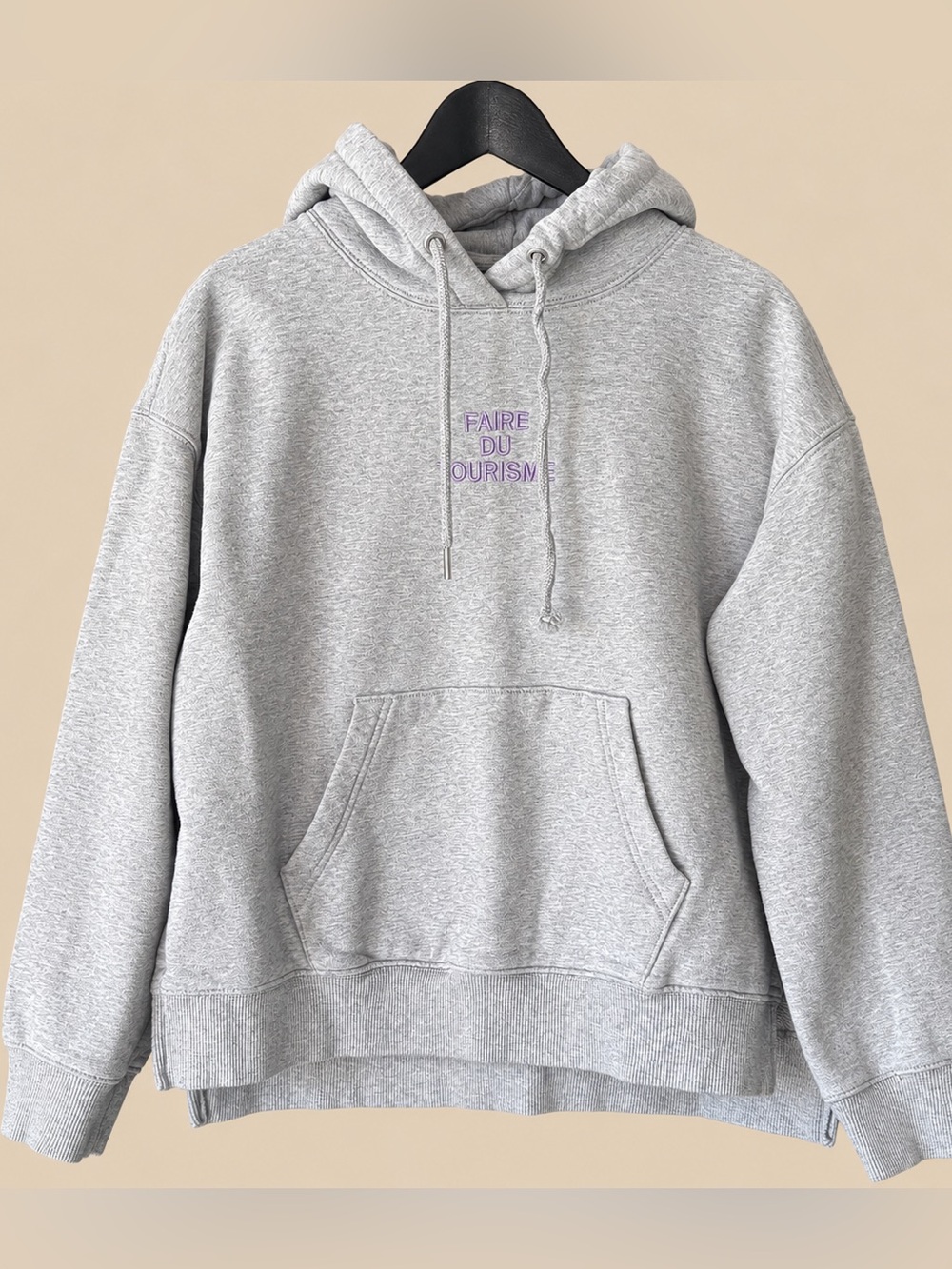 SPAO Heather Grey Graphic Hoodie S
